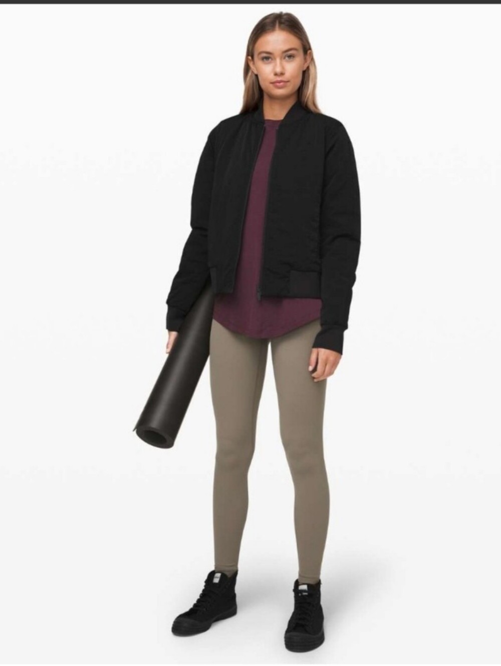 Lululemon Non-Stop Bomber *Reversible Black (Second Release) size 12